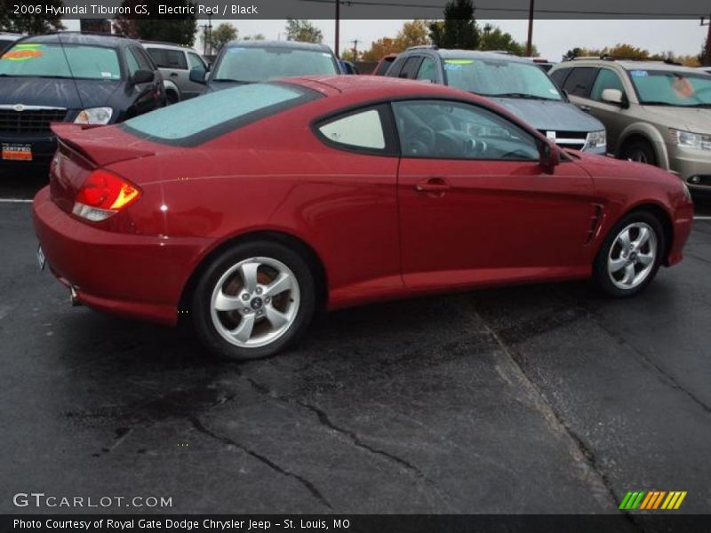 Electric Red / Black 2006 Hyundai Tiburon GS