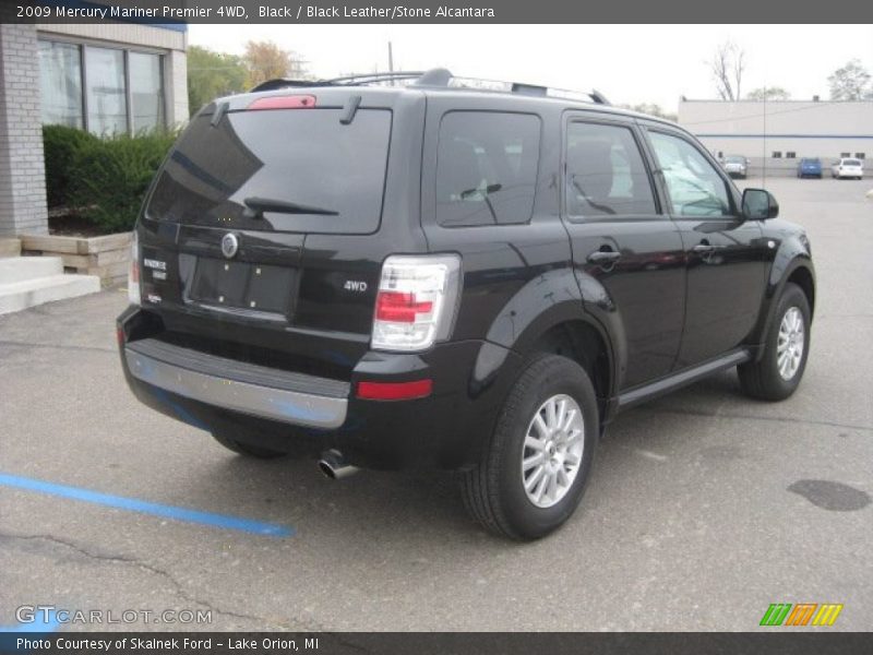 Black / Black Leather/Stone Alcantara 2009 Mercury Mariner Premier 4WD
