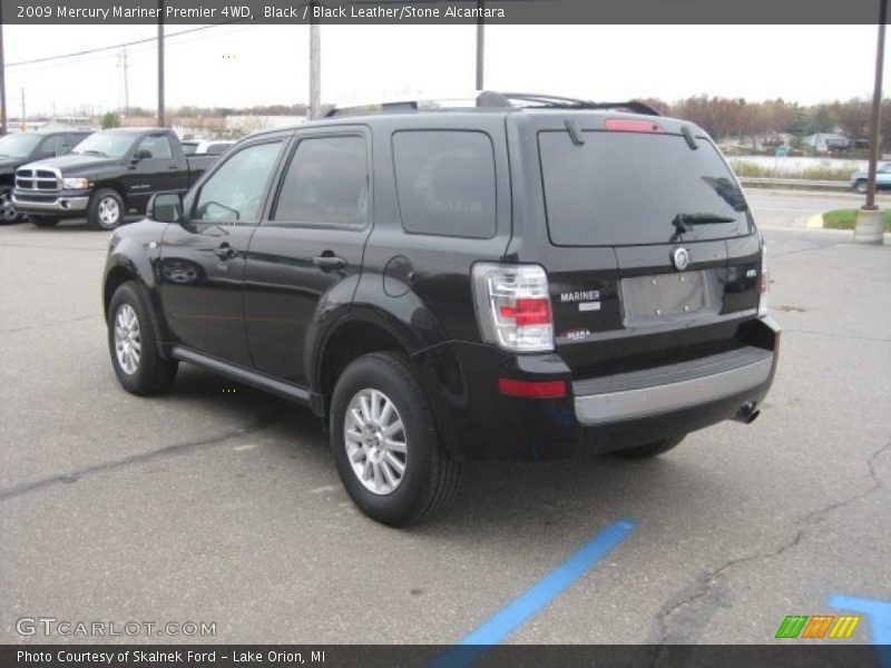 Black / Black Leather/Stone Alcantara 2009 Mercury Mariner Premier 4WD
