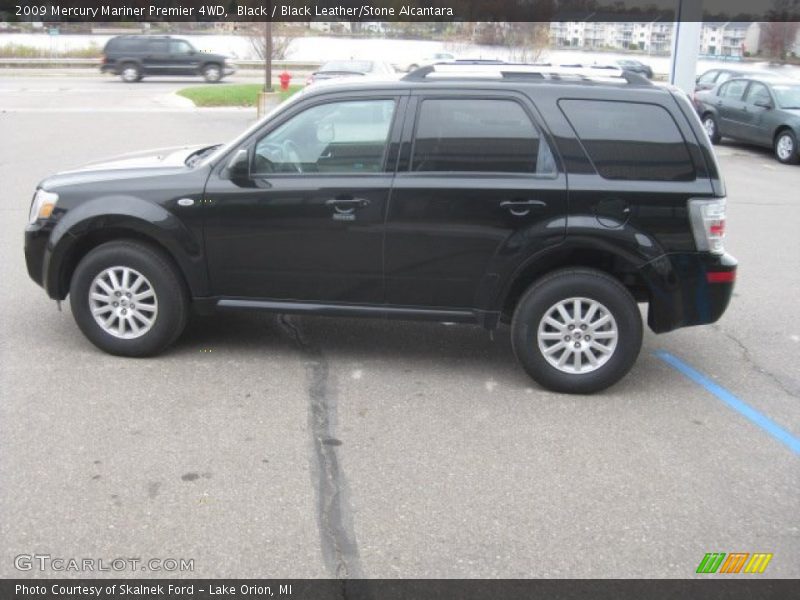 Black / Black Leather/Stone Alcantara 2009 Mercury Mariner Premier 4WD