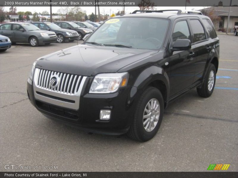 Black / Black Leather/Stone Alcantara 2009 Mercury Mariner Premier 4WD