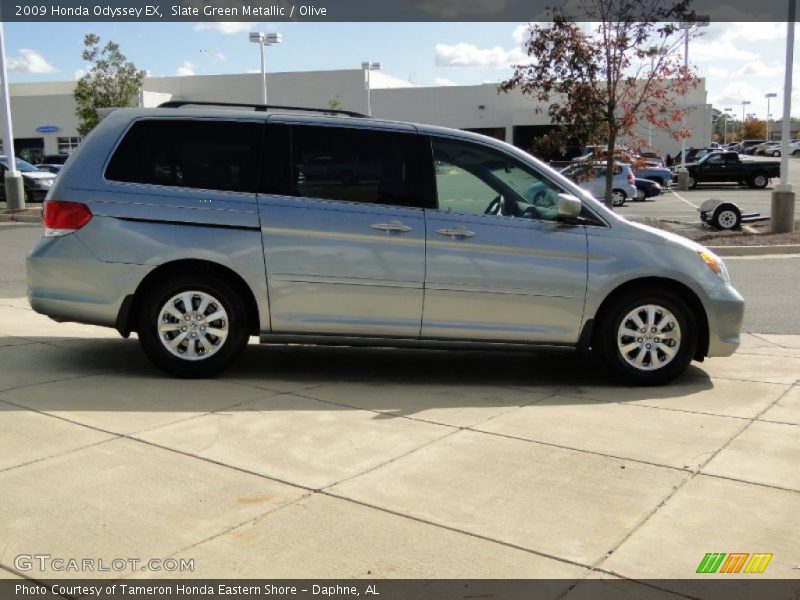 Slate Green Metallic / Olive 2009 Honda Odyssey EX