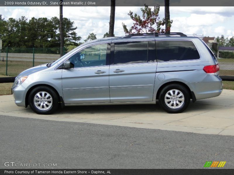 Slate Green Metallic / Olive 2009 Honda Odyssey EX