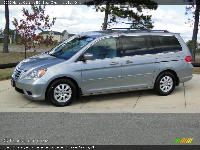 Slate Green Metallic / Olive 2009 Honda Odyssey EX