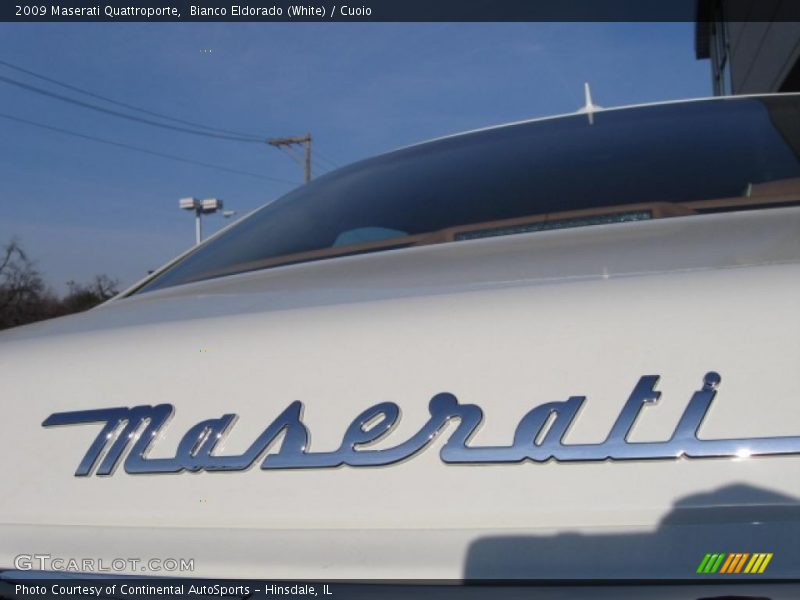 Bianco Eldorado (White) / Cuoio 2009 Maserati Quattroporte