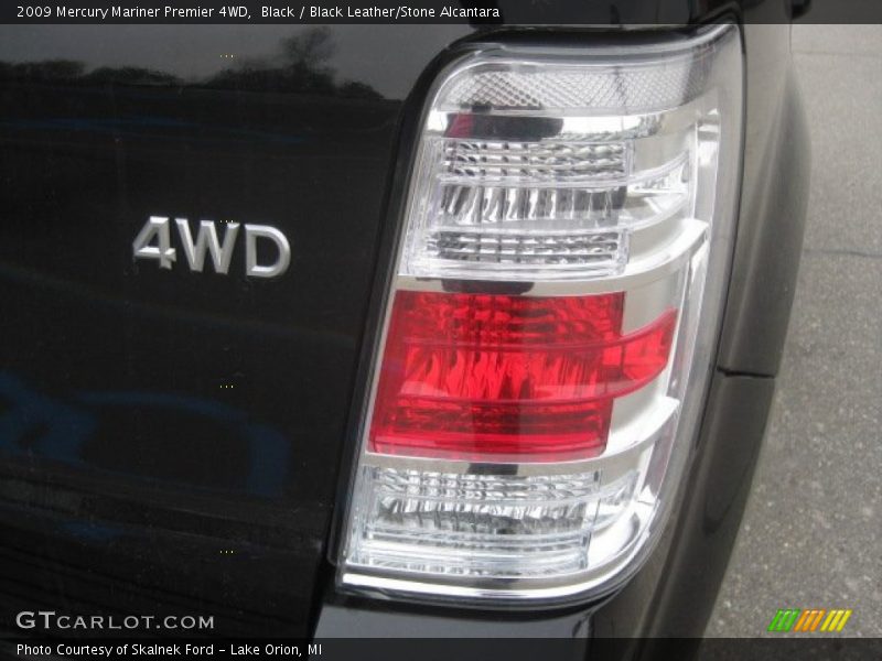 Black / Black Leather/Stone Alcantara 2009 Mercury Mariner Premier 4WD