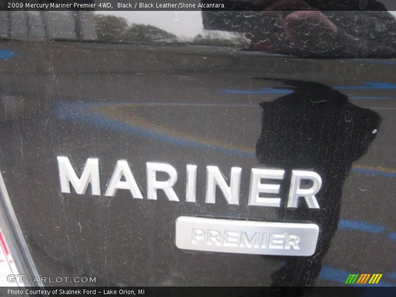 Black / Black Leather/Stone Alcantara 2009 Mercury Mariner Premier 4WD