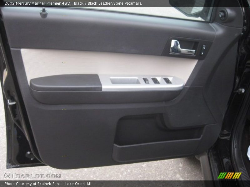 Black / Black Leather/Stone Alcantara 2009 Mercury Mariner Premier 4WD