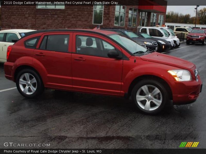 Inferno Red Crystal Pearl / Dark Slate Gray 2010 Dodge Caliber Mainstreet