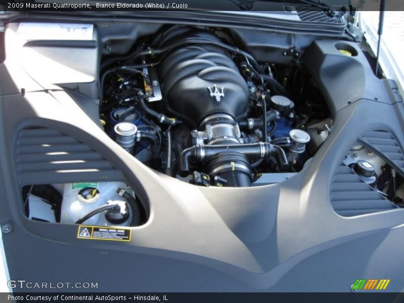 Bianco Eldorado (White) / Cuoio 2009 Maserati Quattroporte