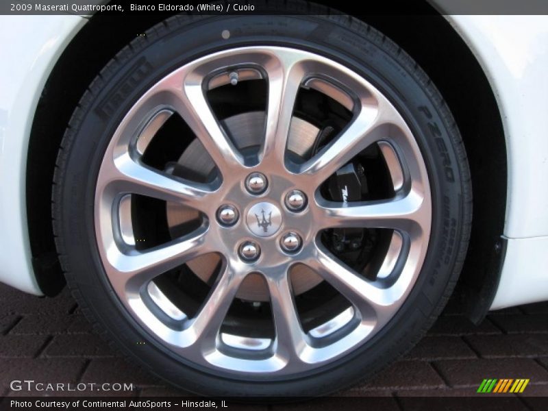 Bianco Eldorado (White) / Cuoio 2009 Maserati Quattroporte