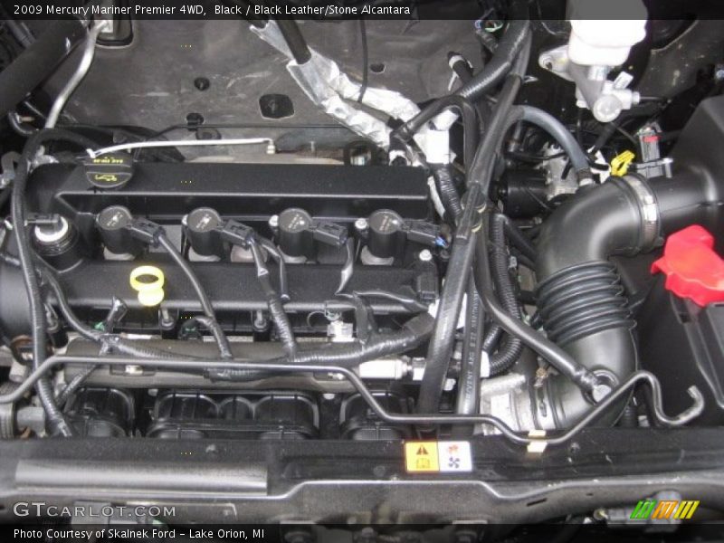 Black / Black Leather/Stone Alcantara 2009 Mercury Mariner Premier 4WD