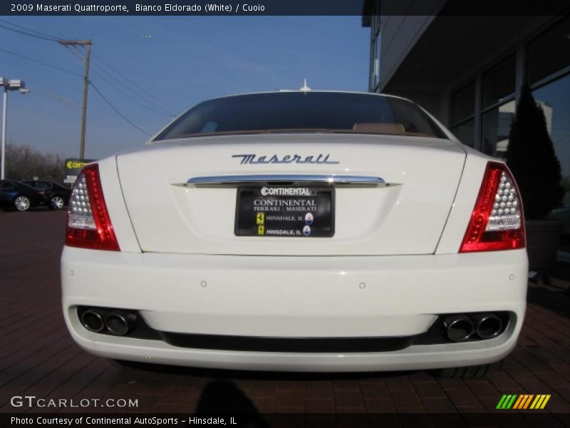 Bianco Eldorado (White) / Cuoio 2009 Maserati Quattroporte
