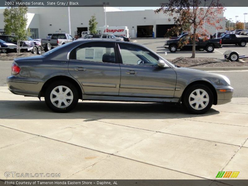 Slate Gray / Black 2002 Hyundai Sonata