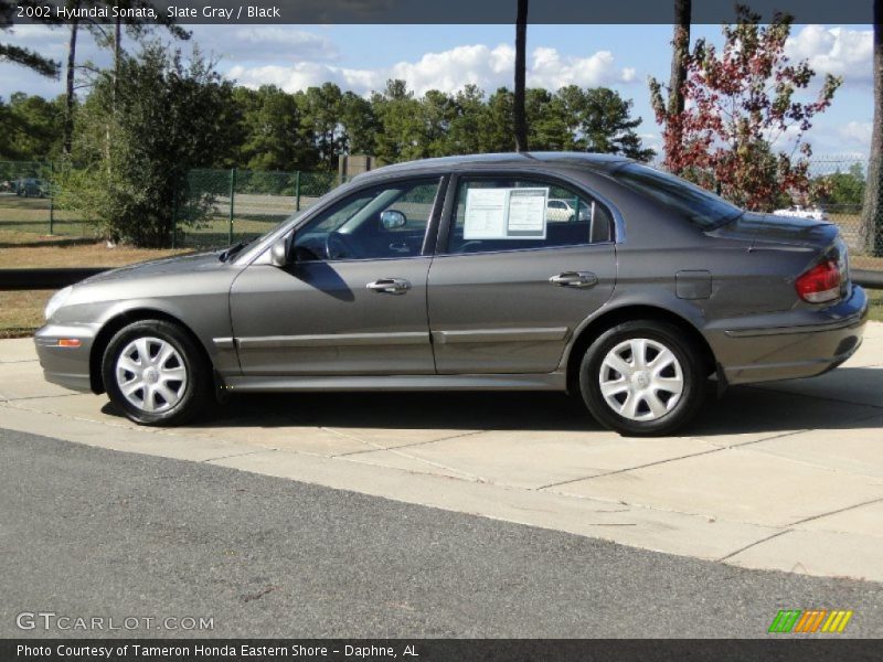 Slate Gray / Black 2002 Hyundai Sonata