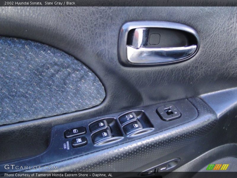 Slate Gray / Black 2002 Hyundai Sonata
