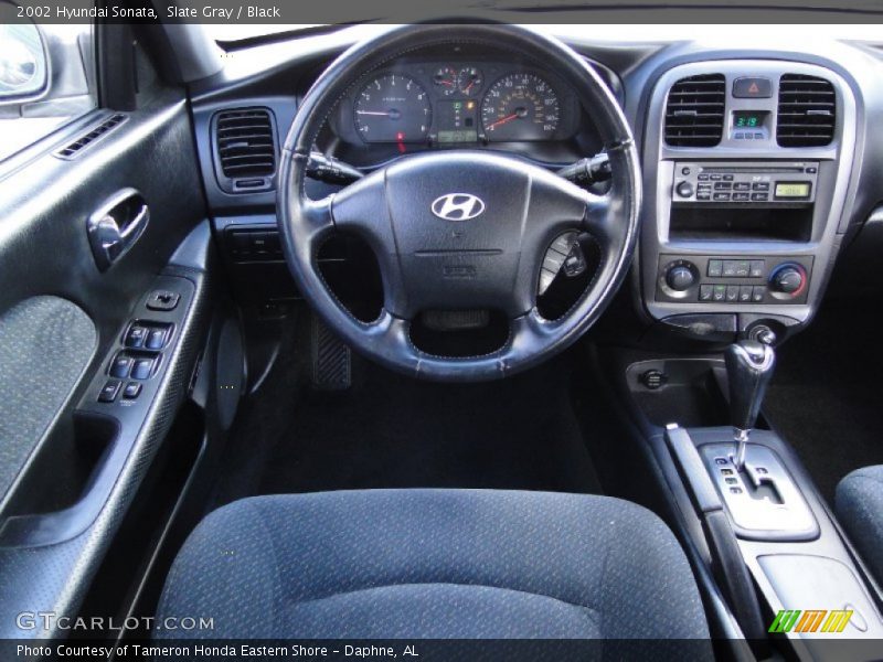 Slate Gray / Black 2002 Hyundai Sonata