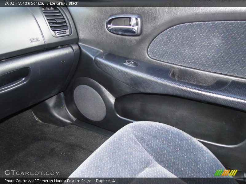 Slate Gray / Black 2002 Hyundai Sonata