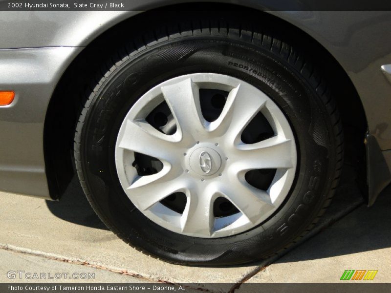Slate Gray / Black 2002 Hyundai Sonata