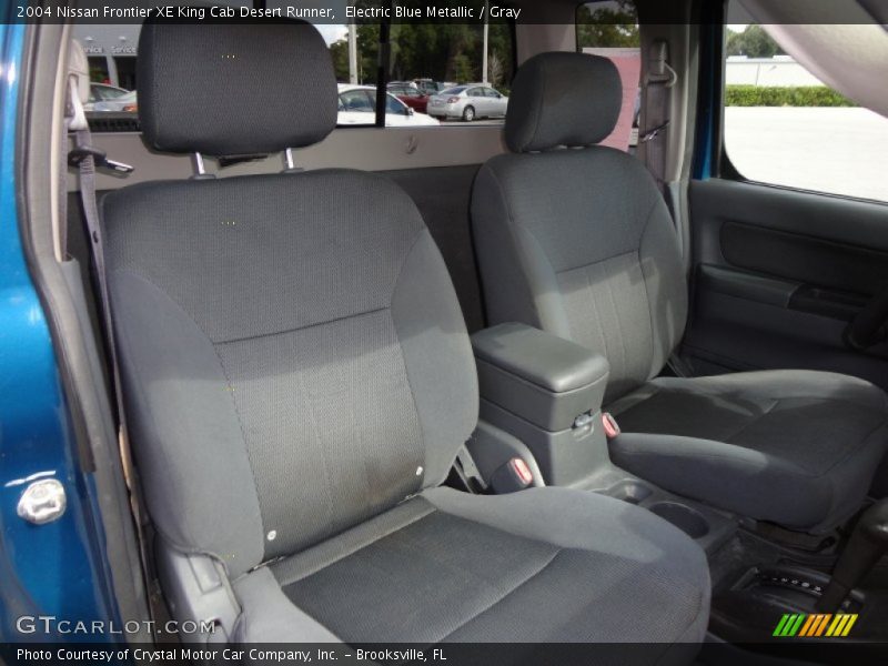 Electric Blue Metallic / Gray 2004 Nissan Frontier XE King Cab Desert Runner