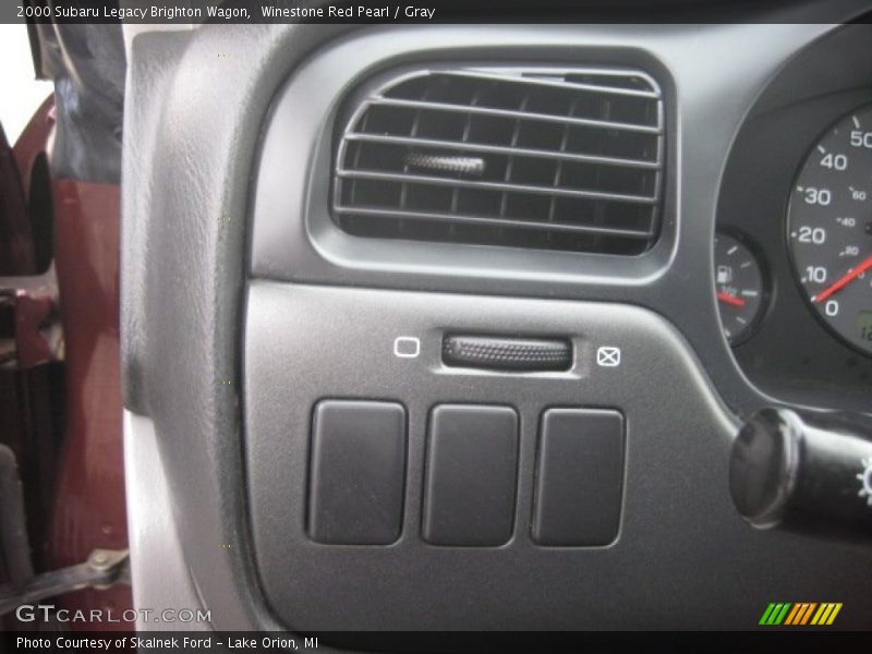 Winestone Red Pearl / Gray 2000 Subaru Legacy Brighton Wagon