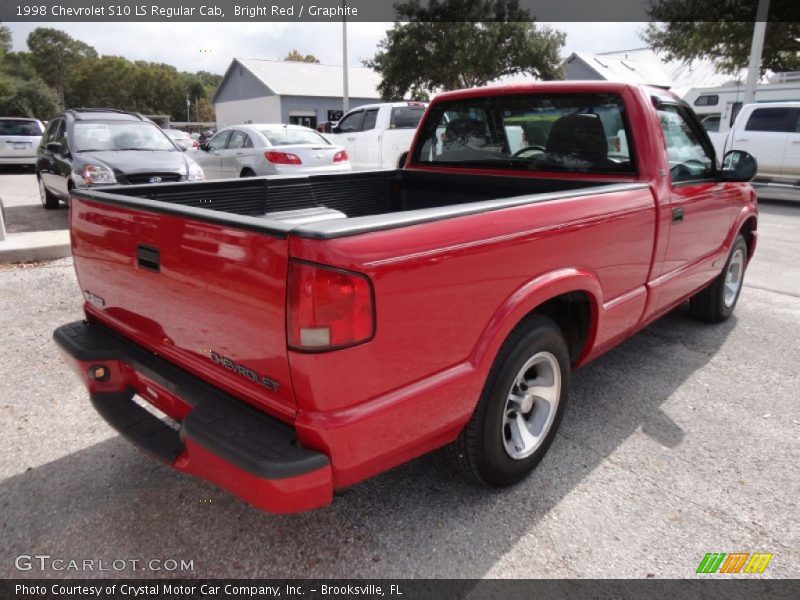 Bright Red / Graphite 1998 Chevrolet S10 LS Regular Cab