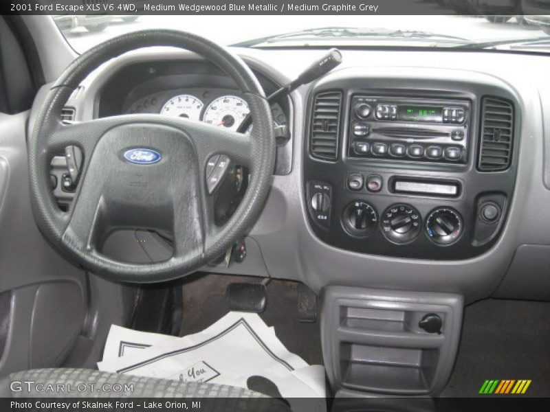 Medium Wedgewood Blue Metallic / Medium Graphite Grey 2001 Ford Escape XLS V6 4WD