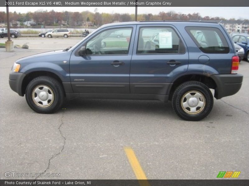 Medium Wedgewood Blue Metallic / Medium Graphite Grey 2001 Ford Escape XLS V6 4WD