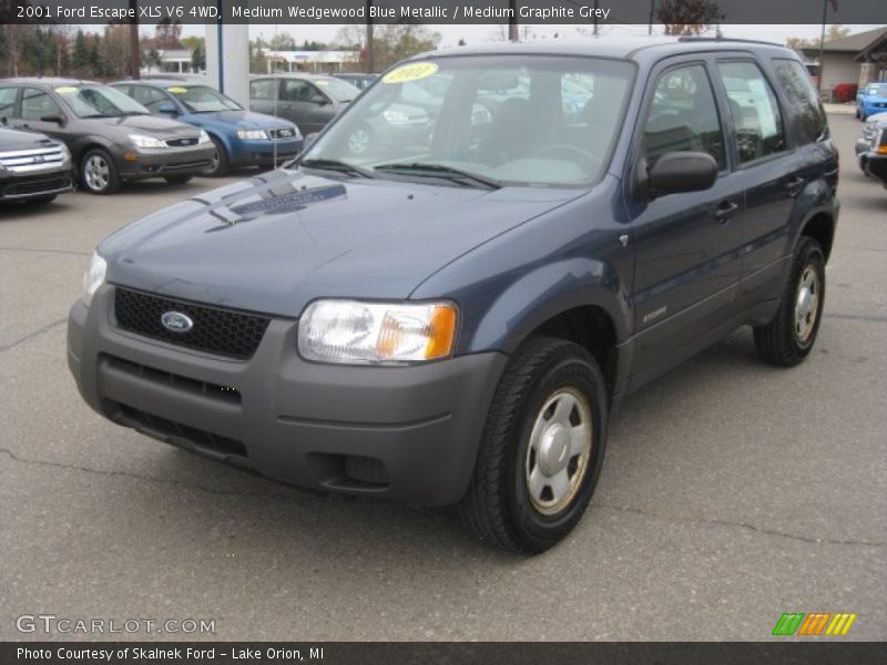 Medium Wedgewood Blue Metallic / Medium Graphite Grey 2001 Ford Escape XLS V6 4WD