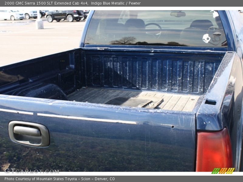 Indigo Blue Metallic / Pewter 2000 GMC Sierra 1500 SLT Extended Cab 4x4