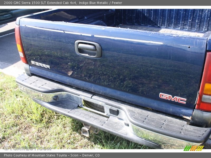Indigo Blue Metallic / Pewter 2000 GMC Sierra 1500 SLT Extended Cab 4x4