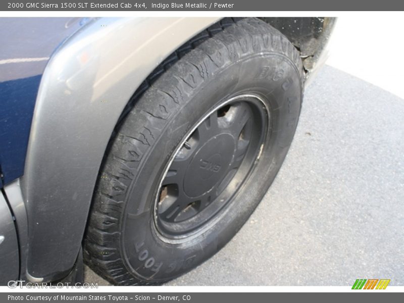 Indigo Blue Metallic / Pewter 2000 GMC Sierra 1500 SLT Extended Cab 4x4