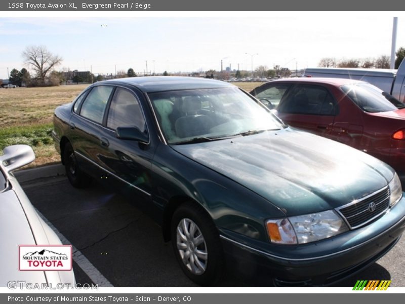 Evergreen Pearl / Beige 1998 Toyota Avalon XL