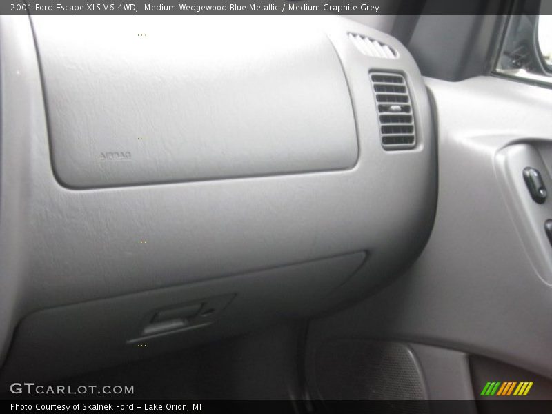 Medium Wedgewood Blue Metallic / Medium Graphite Grey 2001 Ford Escape XLS V6 4WD