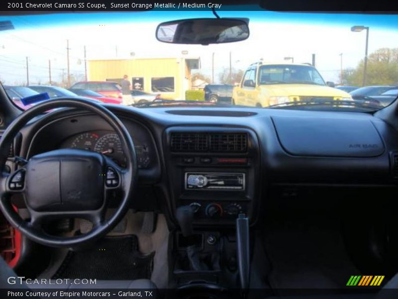 Sunset Orange Metallic / Medium Gray 2001 Chevrolet Camaro SS Coupe