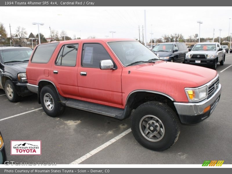 Cardinal Red / Gray 1994 Toyota 4Runner SR5 4x4