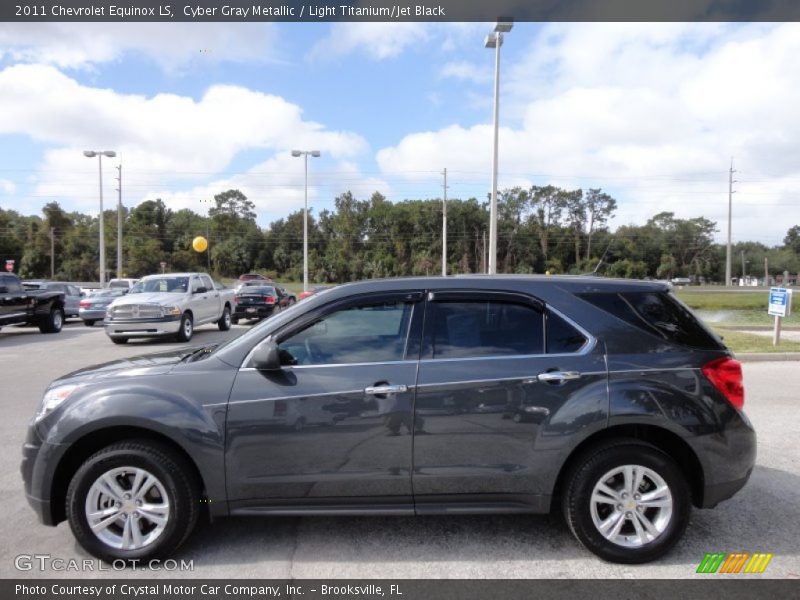 Cyber Gray Metallic / Light Titanium/Jet Black 2011 Chevrolet Equinox LS