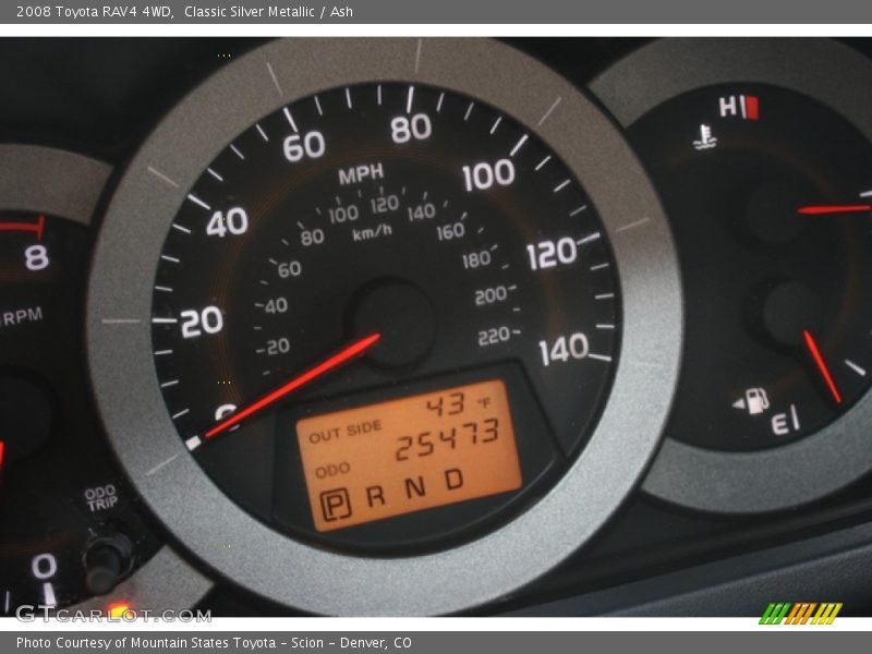 Classic Silver Metallic / Ash 2008 Toyota RAV4 4WD