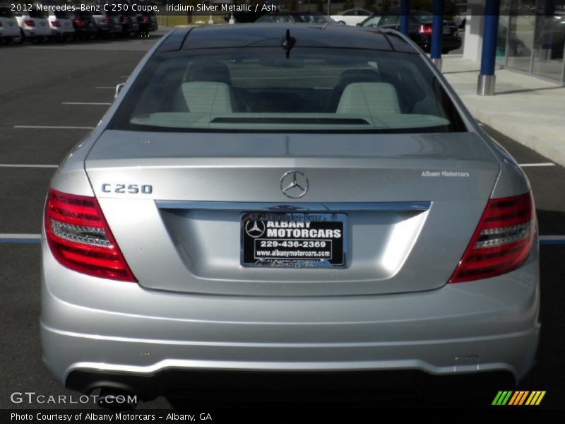 Iridium Silver Metallic / Ash 2012 Mercedes-Benz C 250 Coupe
