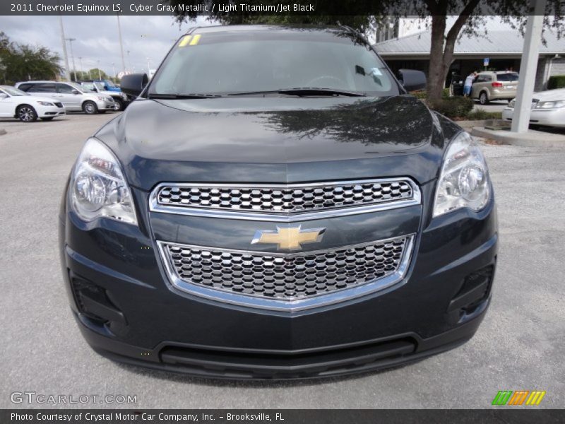 Cyber Gray Metallic / Light Titanium/Jet Black 2011 Chevrolet Equinox LS