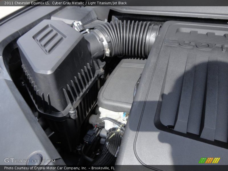 Cyber Gray Metallic / Light Titanium/Jet Black 2011 Chevrolet Equinox LS