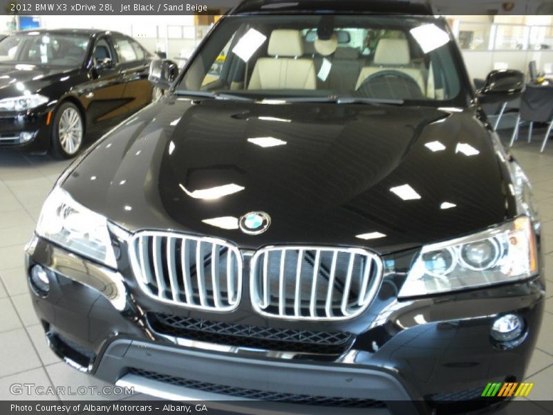 Jet Black / Sand Beige 2012 BMW X3 xDrive 28i