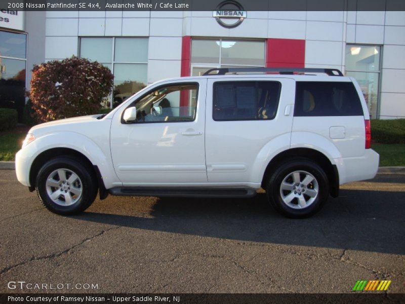 Avalanche White / Cafe Latte 2008 Nissan Pathfinder SE 4x4