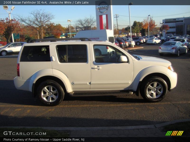 Avalanche White / Cafe Latte 2008 Nissan Pathfinder SE 4x4