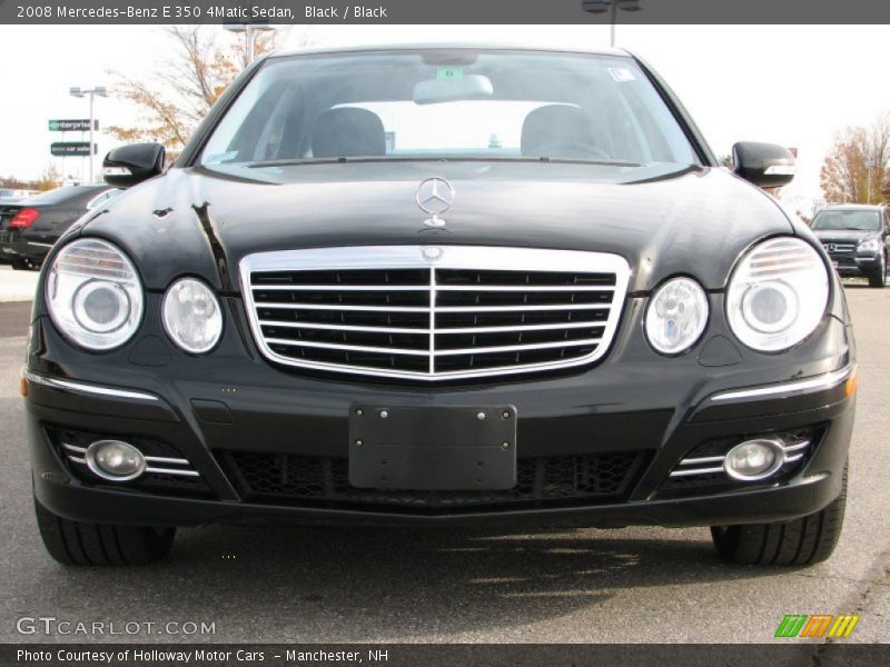 Black / Black 2008 Mercedes-Benz E 350 4Matic Sedan