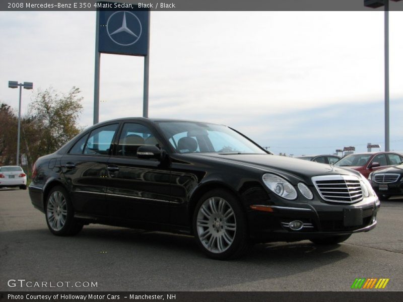 Black / Black 2008 Mercedes-Benz E 350 4Matic Sedan