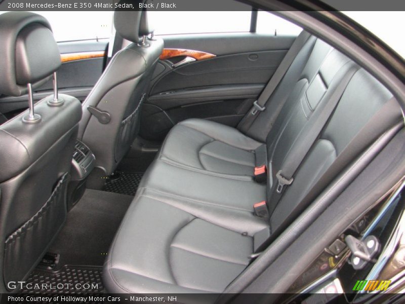 Black / Black 2008 Mercedes-Benz E 350 4Matic Sedan