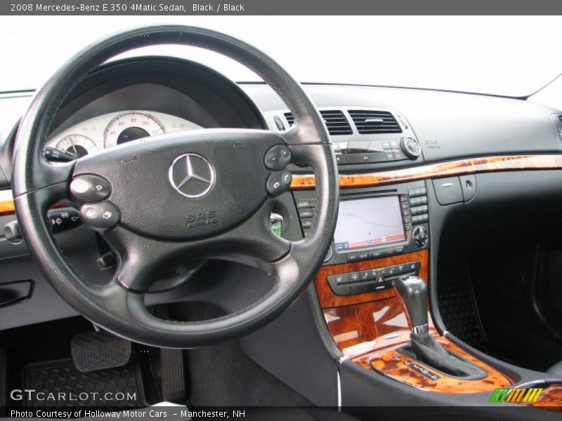 Black / Black 2008 Mercedes-Benz E 350 4Matic Sedan
