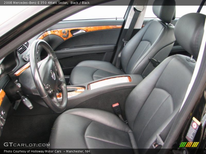 Black / Black 2008 Mercedes-Benz E 350 4Matic Sedan