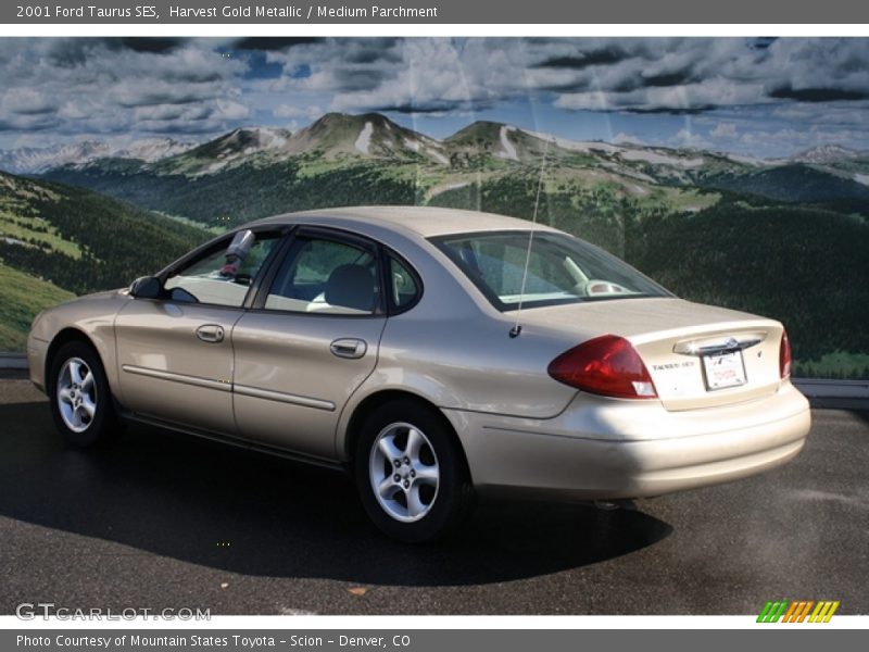 Harvest Gold Metallic / Medium Parchment 2001 Ford Taurus SES